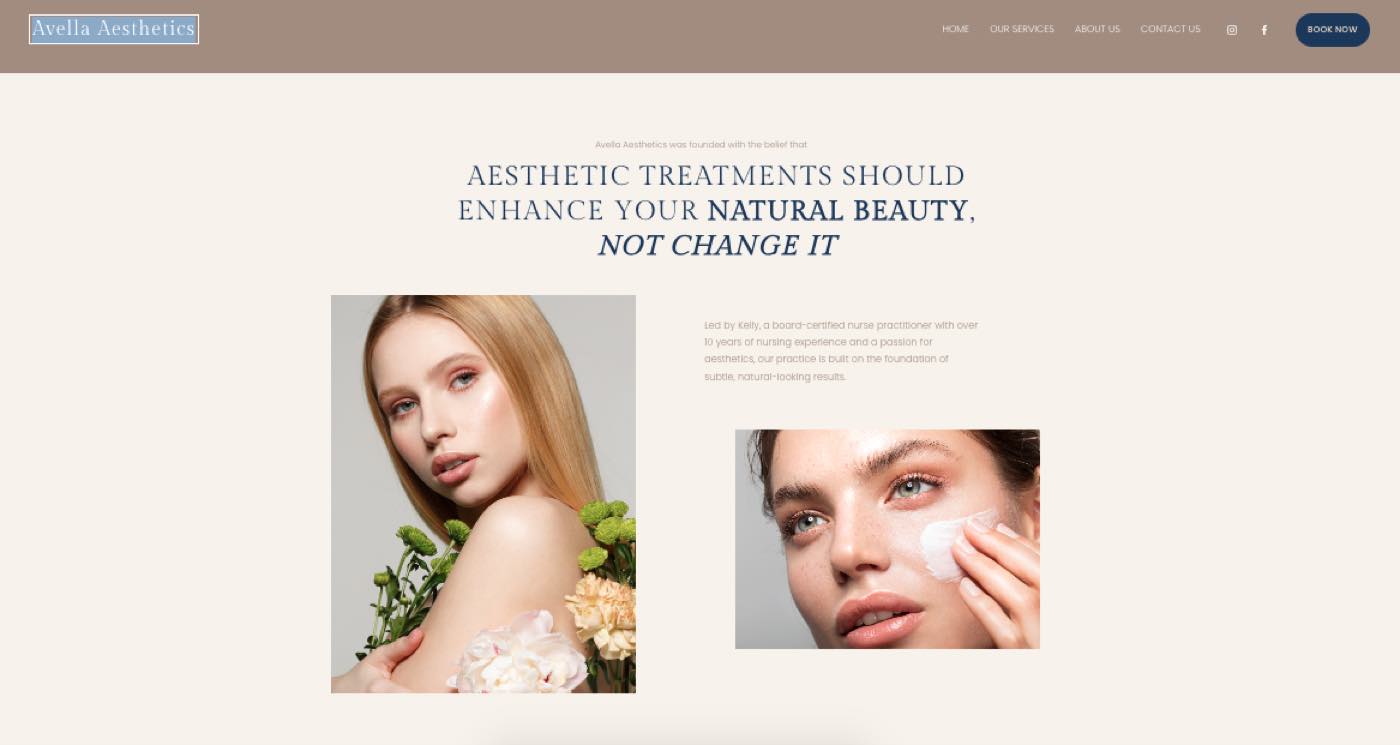 Detail from Avella Aesthetics